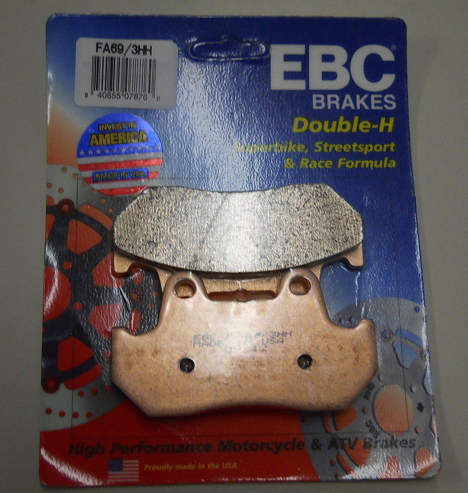 EBC Brakes Double-H Sintered Superbike Brake Pads Rear - FA69/3HH EBC Brakes Double-H Sintered Superbike Brake Pads Rear - FA69/3HH